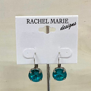 Penny Earrings Blue Zircon