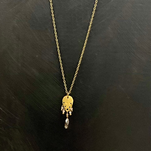 Smoky Quartz Drop Necklace