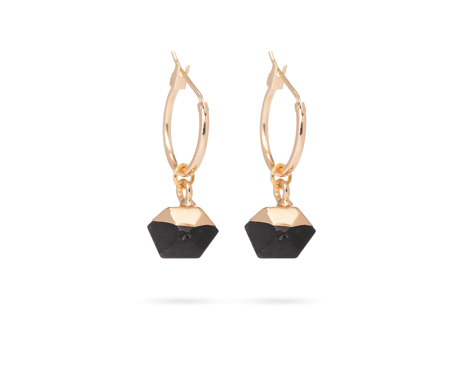 Onyx Small Hoop Earrings