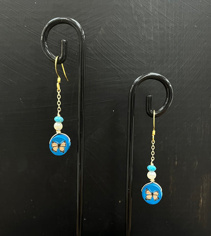 Butterfly Pearl Earrings