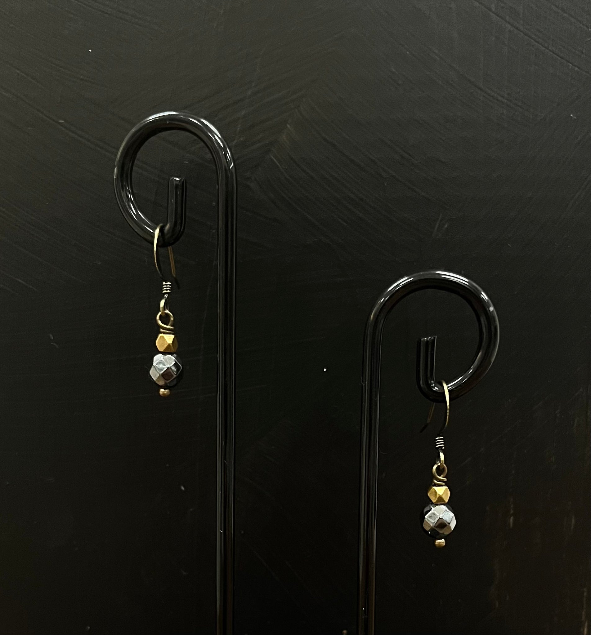 Hematite Drop Earrings
