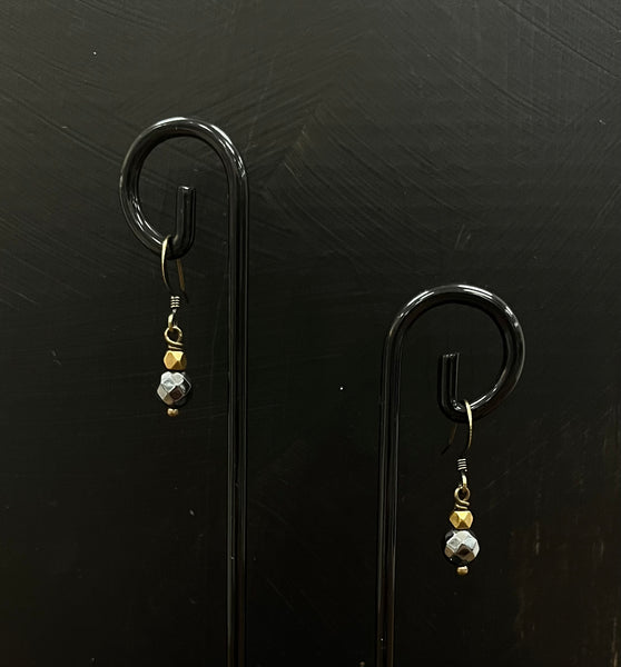 Hematite Drop Earrings