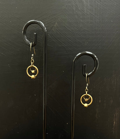 Brass Bead Earrings