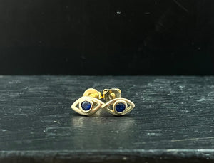 Evil Eye Post Earrings