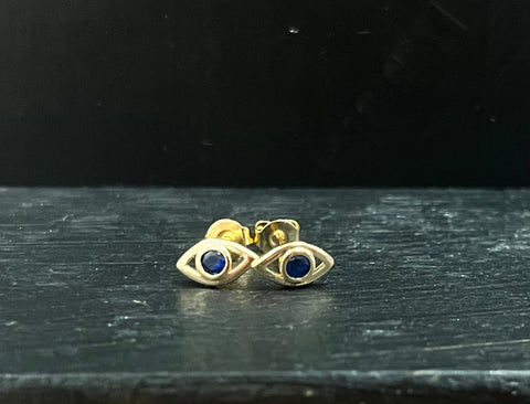 Evil Eye Post Earrings