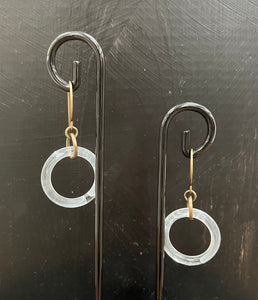 Clear Lucite Earrings