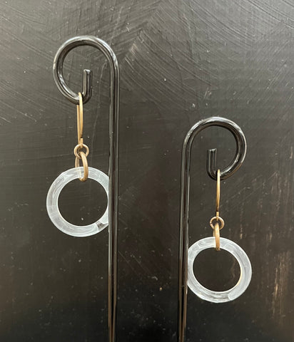 Clear Lucite Earrings