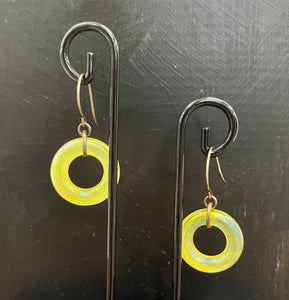 Yellow Vintage Lucite Earrings