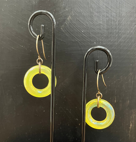 Yellow Vintage Lucite Earrings