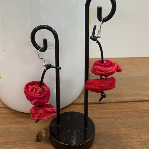Red Double Earrings