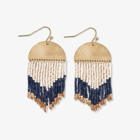 Claudia Curved Fringe Earrings