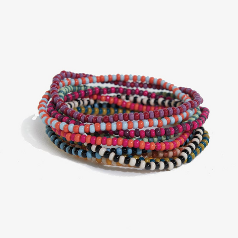 Multicolor 10 Strand Bracelets