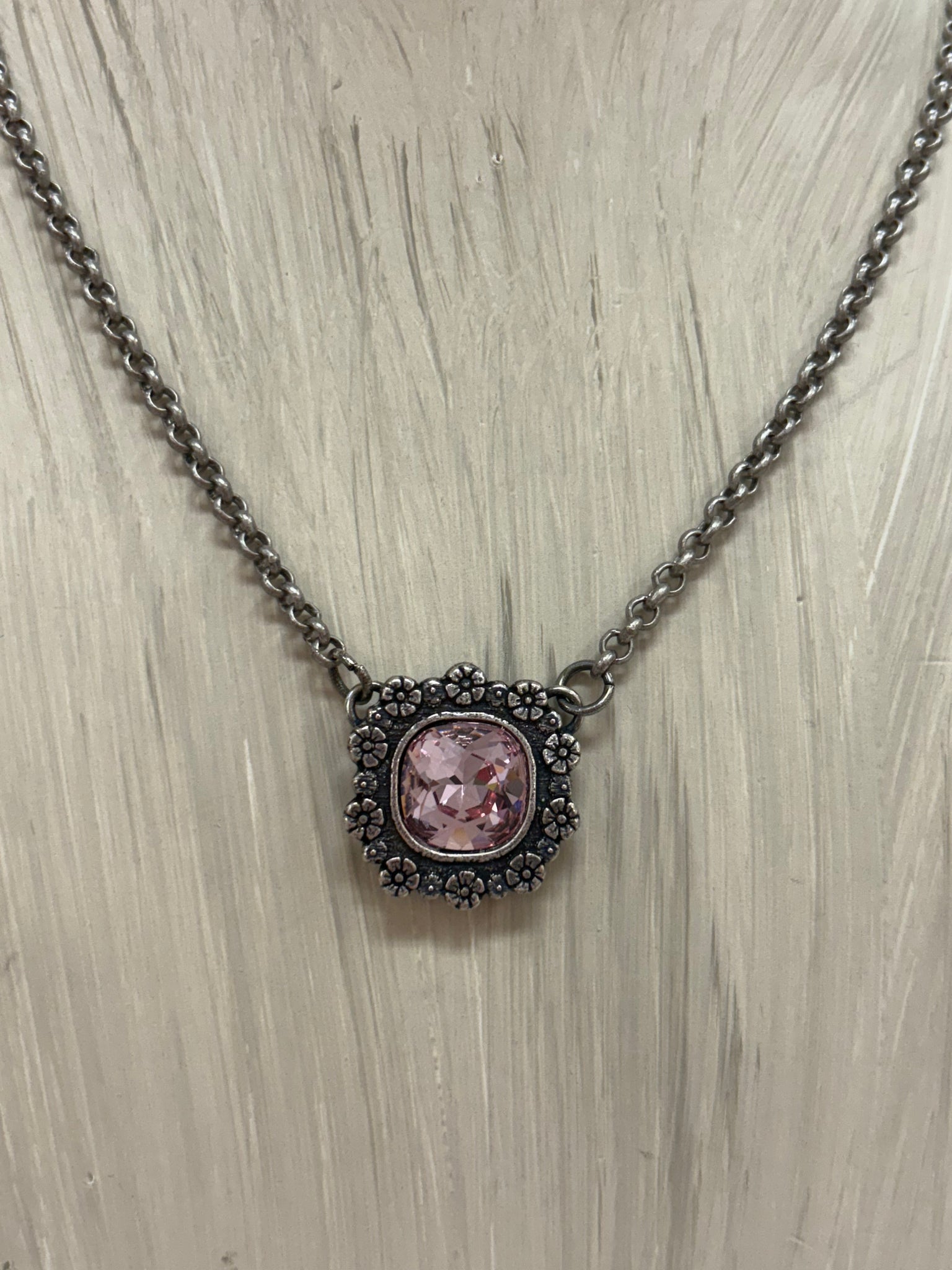 Forget Me Not Necklace Lt Rose