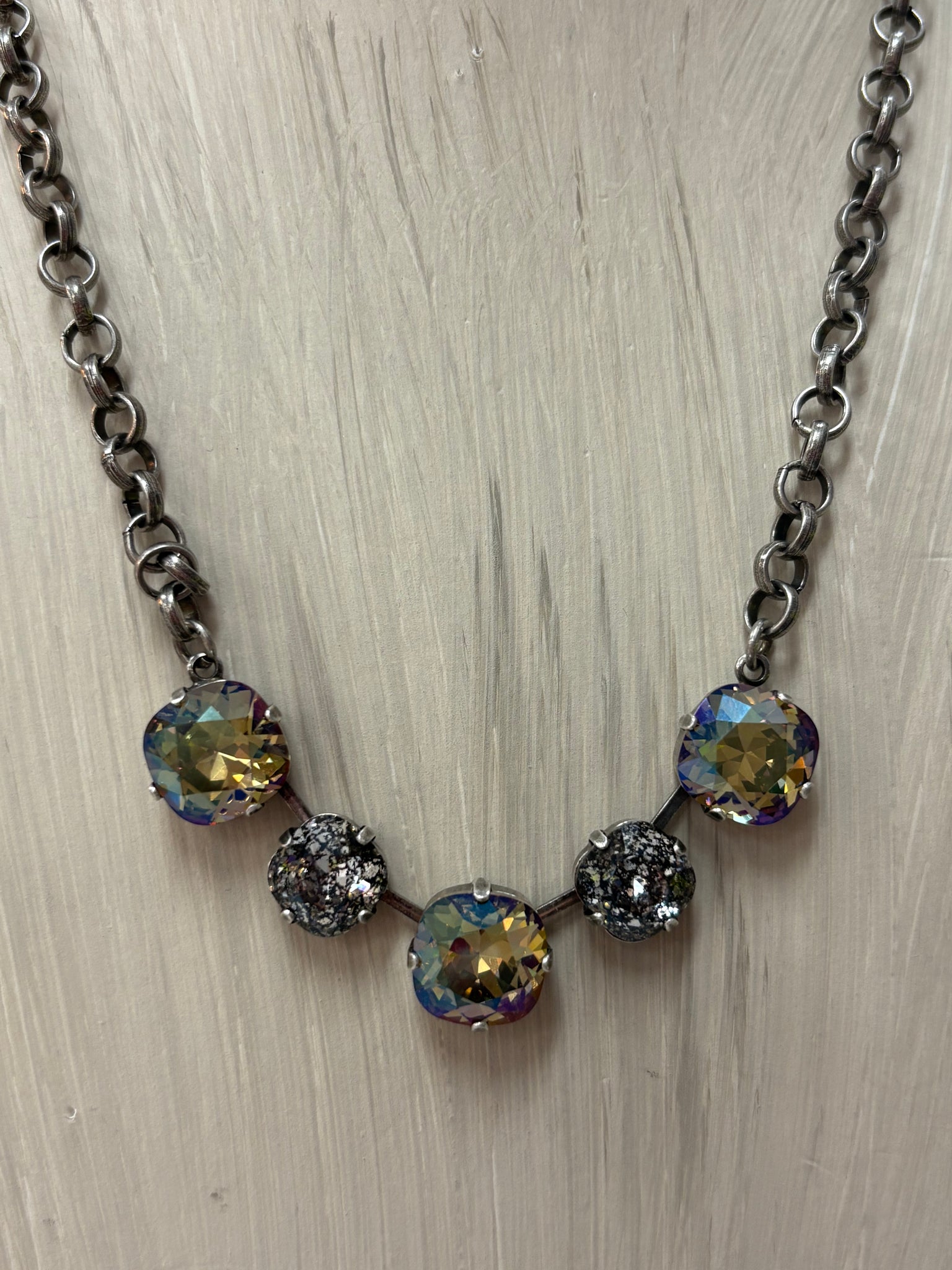 Stacey Necklace Verde BlkPatina