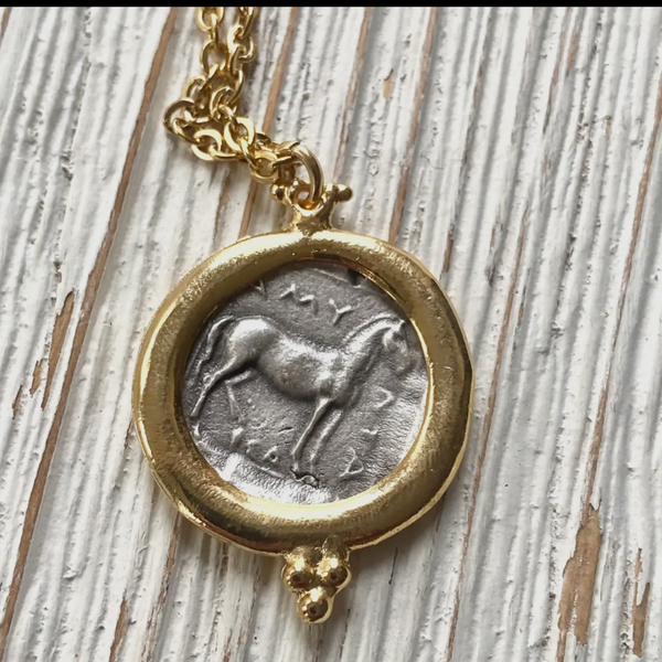 Greek Horse Necklace