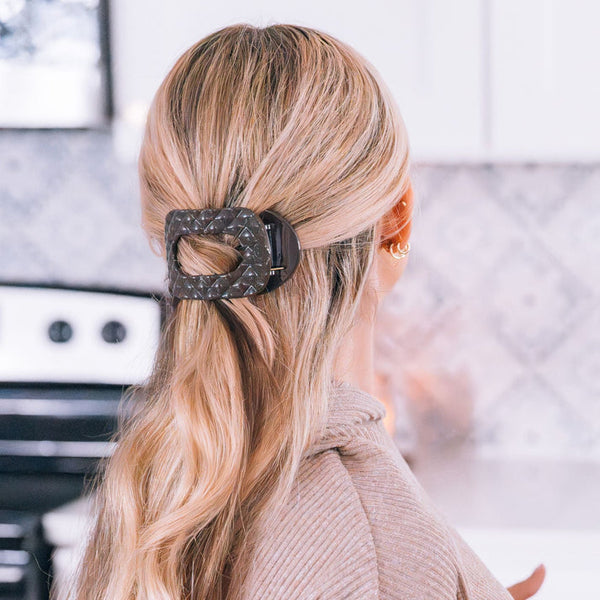 Truly Taupe Quilted Flat Clip