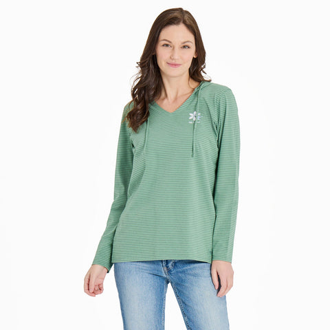 LS Hummingbird Flower Hoodie