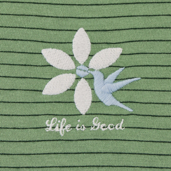 LS Hummingbird Flower Hoodie