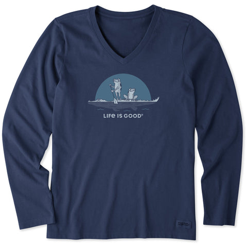 Frogs on a Croc LS Tee