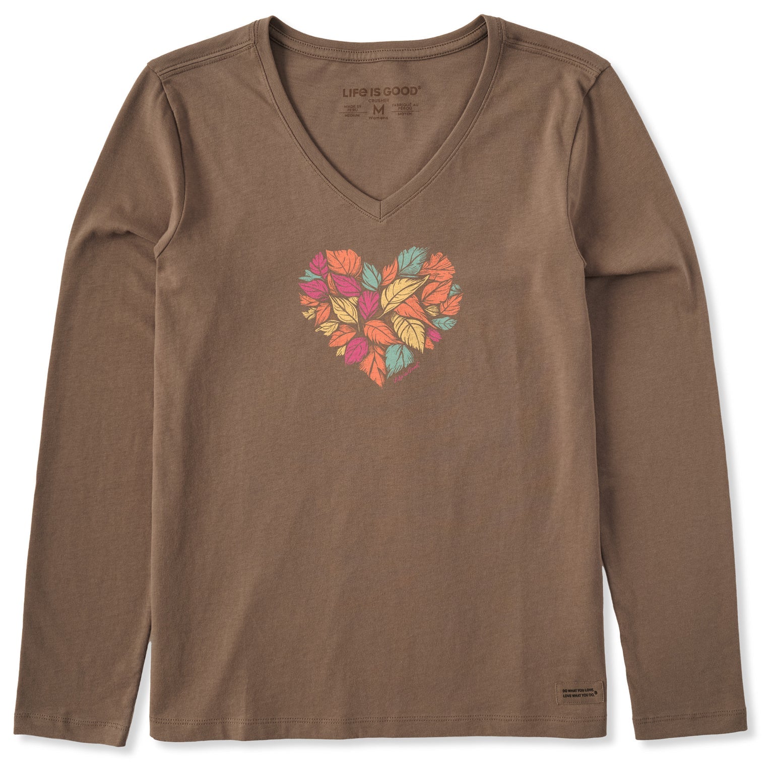 Leaf Heart V LS Tee