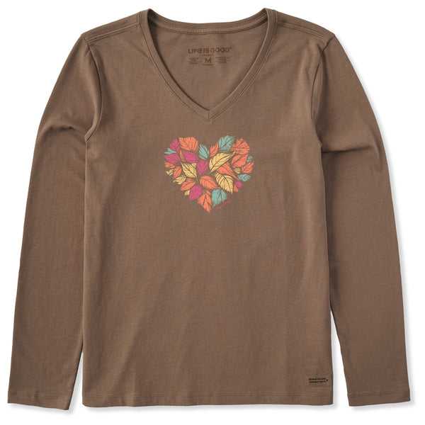 Leaf Heart V LS Tee