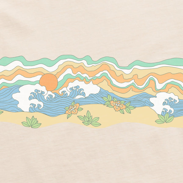 Boxy Gone to Beach LS Hoodie