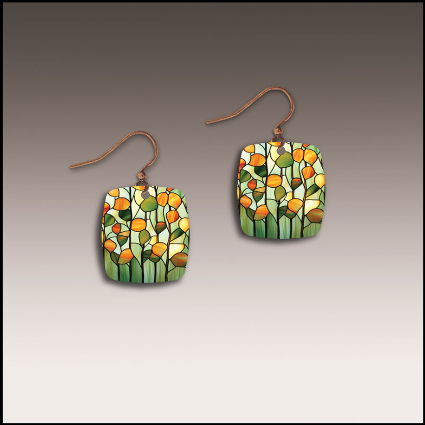 Stained Glass Drop Earrings