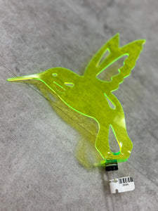 Green Hummingbird Garden Stake