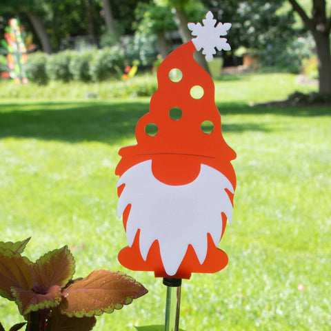 Santa Gnome Garden Stake