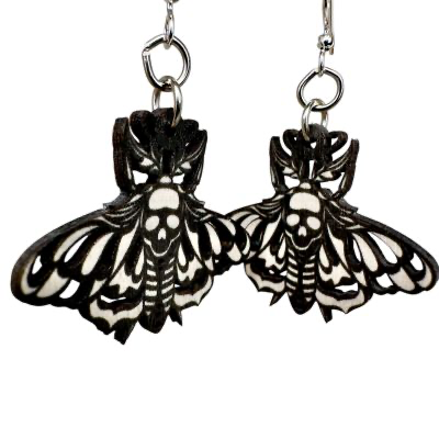 Death Moth Earrings