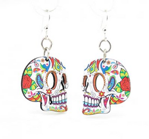 Profile Sugar Skull Earrings