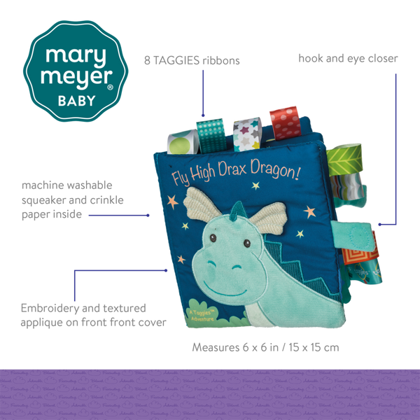 Taggies Drax Dragon Soft Book