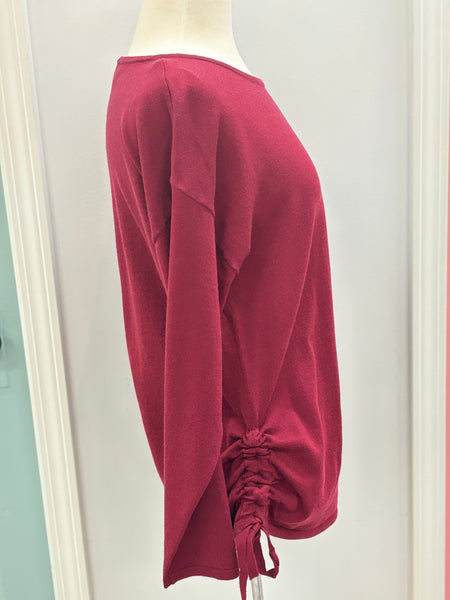Wine Side Tie Top