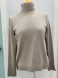 Oatmeal Turtleneck Top