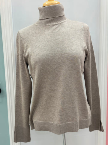 Oatmeal Turtleneck Top