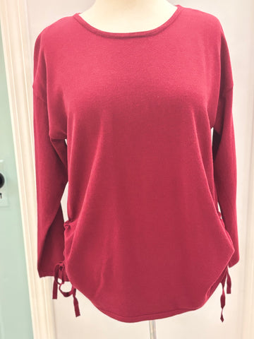 Wine Side Tie Top