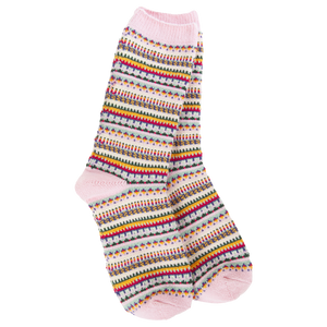 Boho Crew Pink Stripe