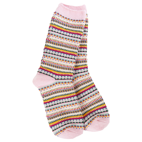 Boho Crew Pink Stripe