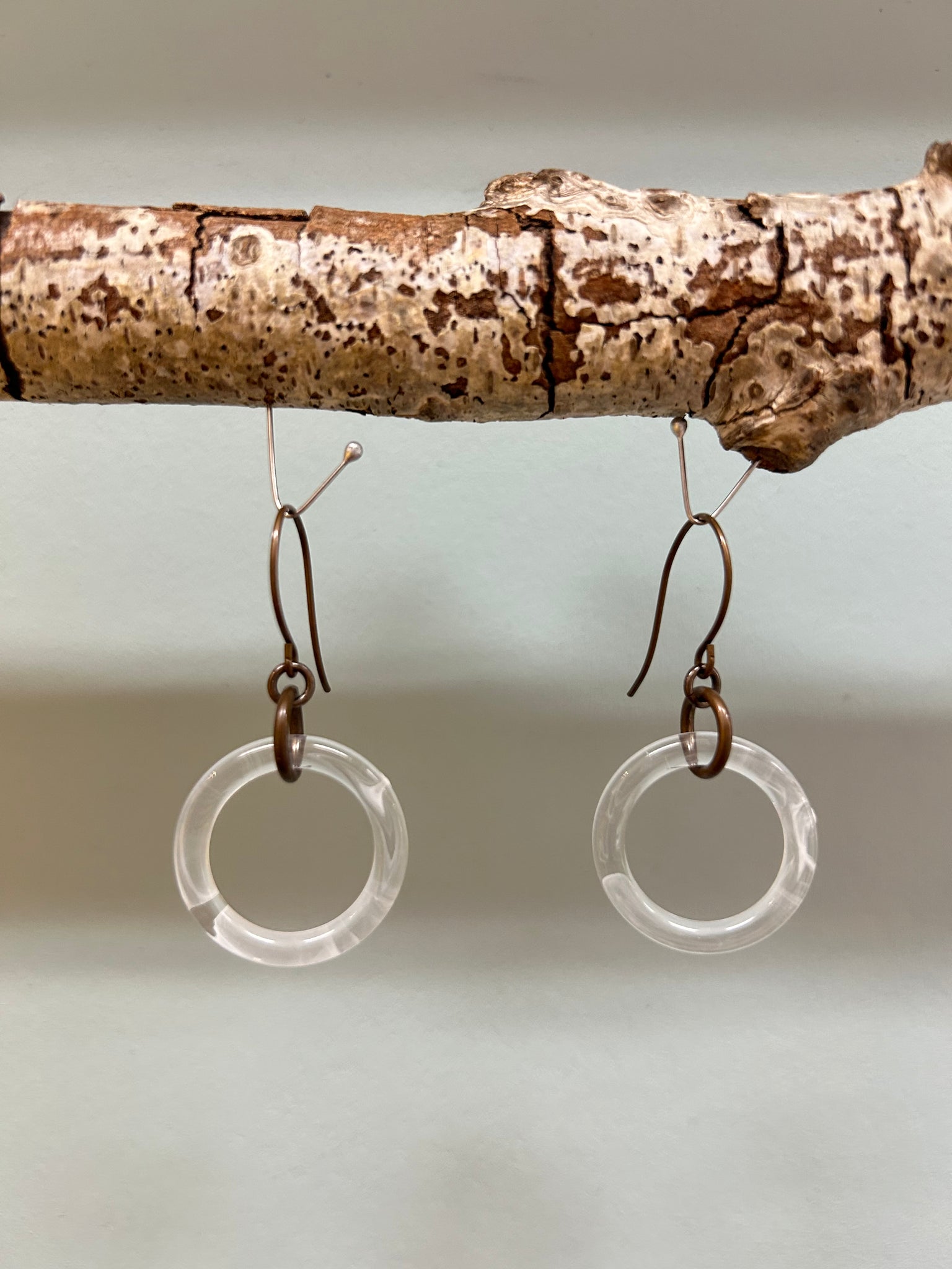 Clear Lucite Earrings