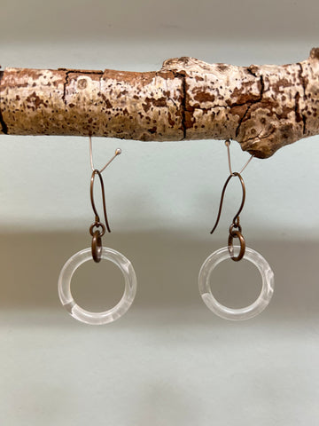 Clear Lucite Earrings