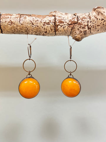 Pumpkin Spice Lucite Earrings