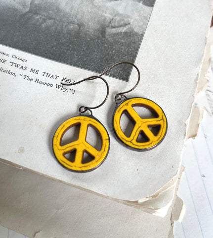 Colorful Peace Earrings