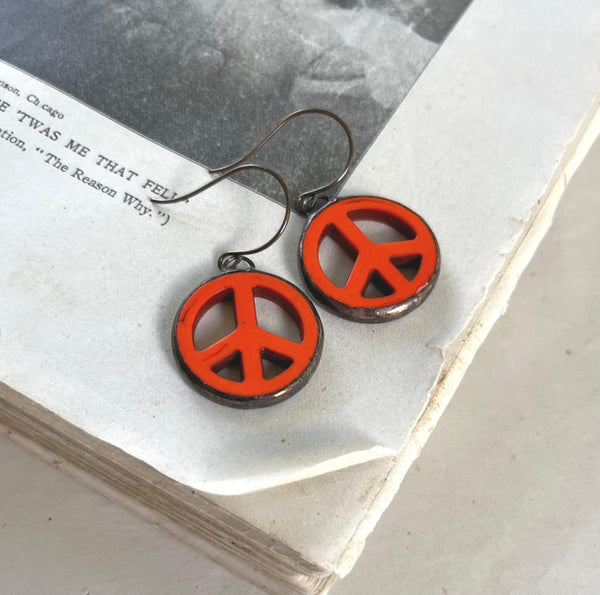 Colorful Peace Earrings