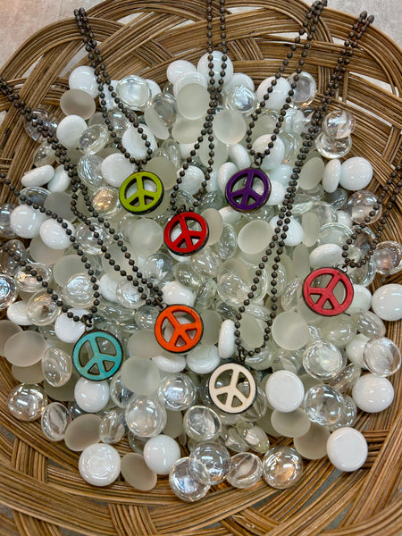 Colorful Peace Necklace