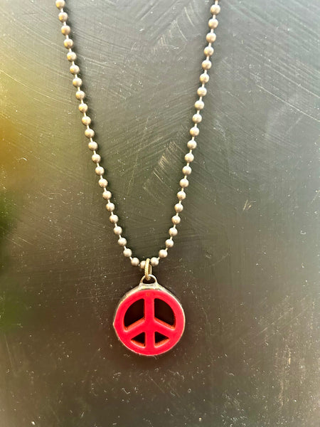 Colorful Peace Necklace