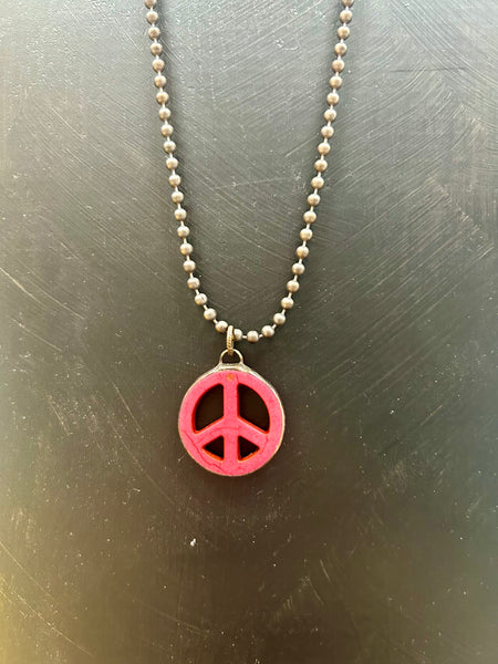 Colorful Peace Necklace