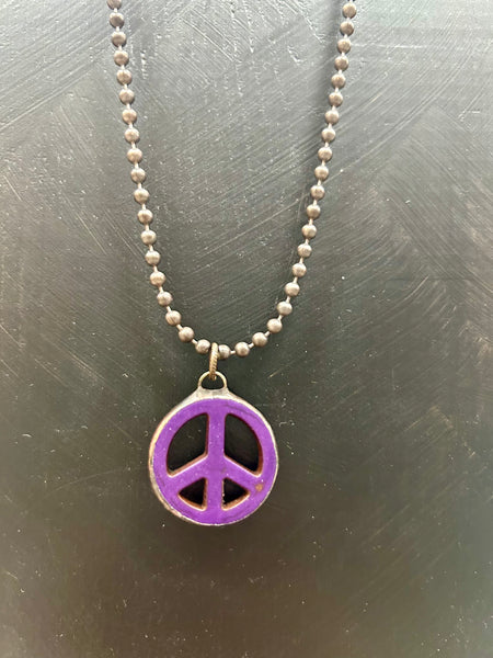 Colorful Peace Necklace