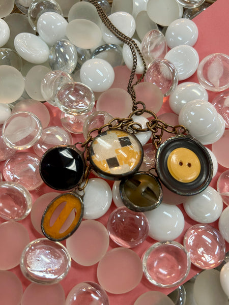Black & Mustard Necklace