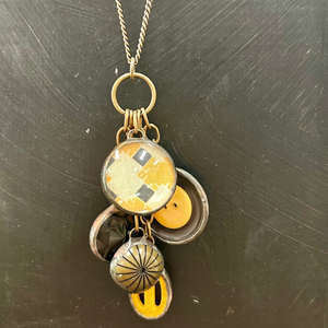 Black & Mustard Necklace