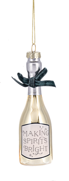 Champagne Bottle Ornament